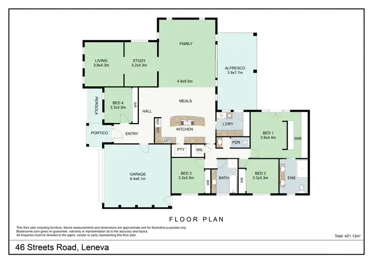Floorplan of Homely house listing, 46 Streets Road, Leneva VIC 3691