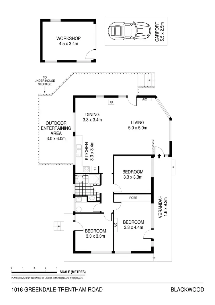 Floorplan of Homely house listing, 1016 Greendale Trentham Road, Blackwood VIC 3458