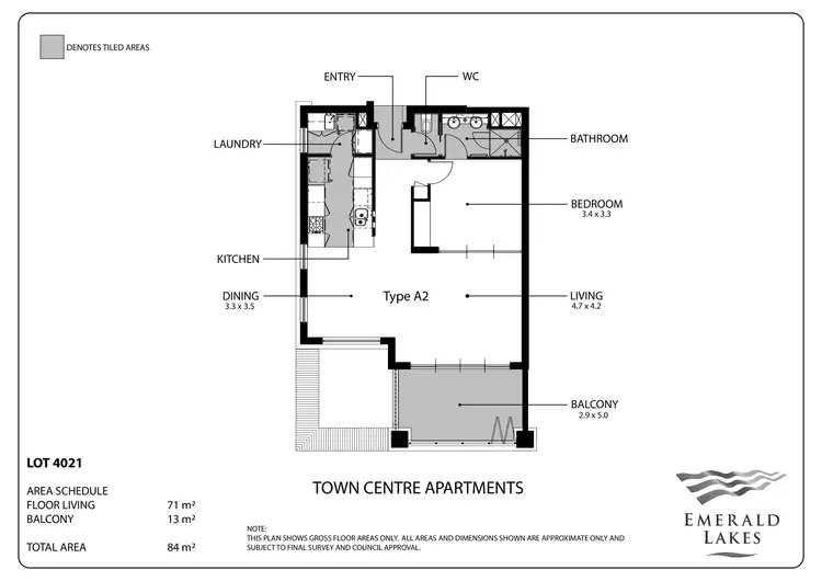 Floorplan of Homely apartment listing, 21/3027 The Boulevard, Carrara QLD 4211