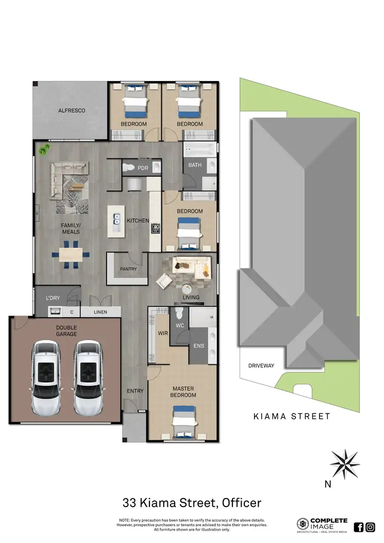 Floorplan of Homely house listing, 33 Kiama Street, Officer VIC 3809