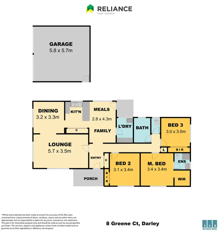Floorplan of Homely house listing, 8 Greene Court, Darley VIC 3340