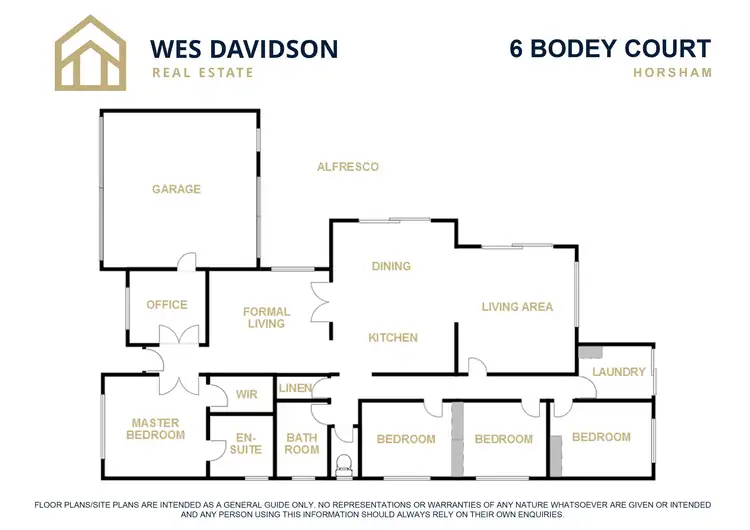 Floorplan of Homely house listing, 6 Bodey Court, Horsham VIC 3400