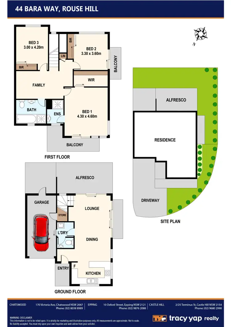 Floorplan of Homely house listing, 44 Bara Way, Rouse Hill NSW 2155