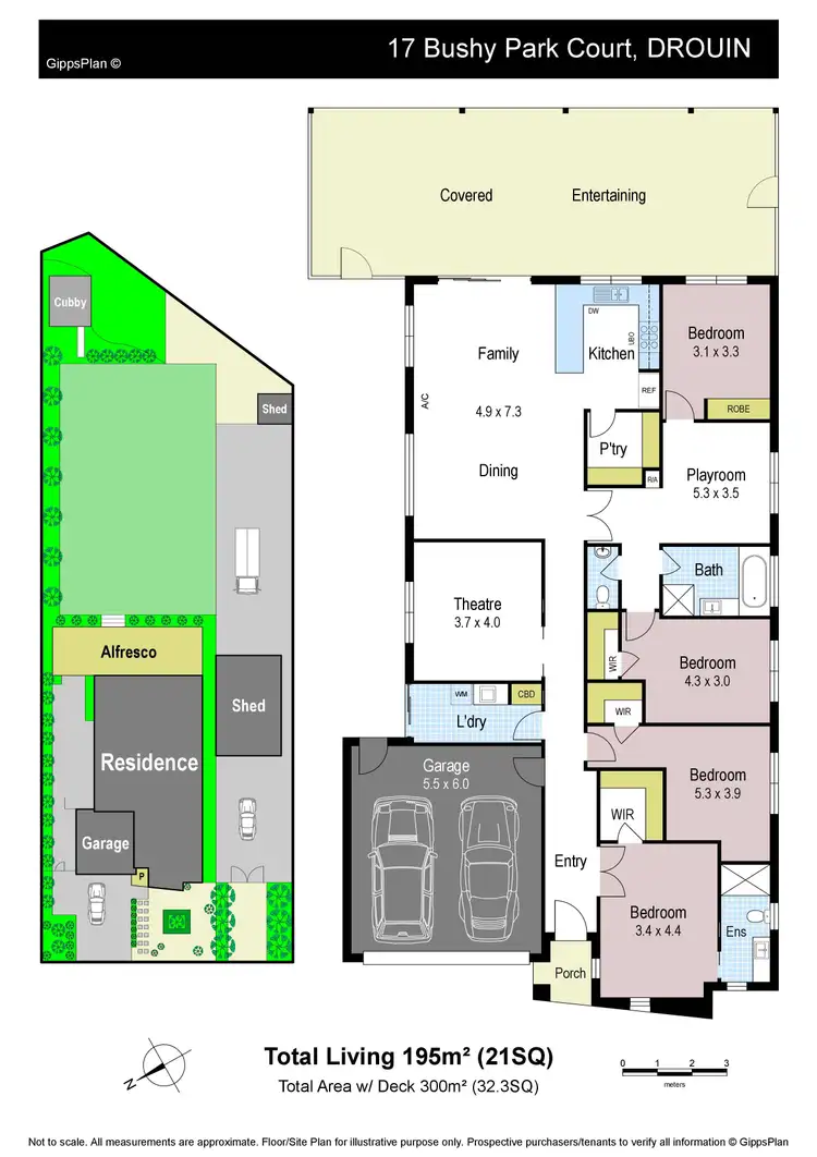 Floorplan of Homely house listing, 17 Bushy Park Court, Drouin VIC 3818