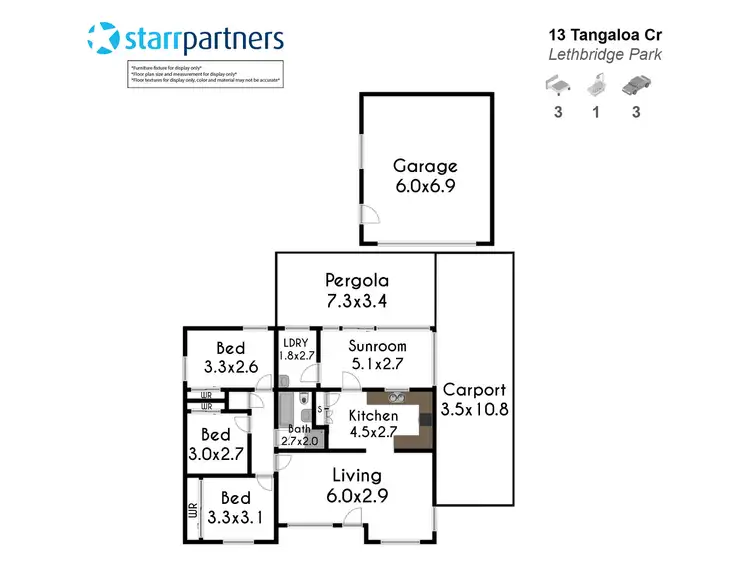 Floorplan of Homely house listing, 13 Tangaloa Crescent, Lethbridge Park NSW 2770