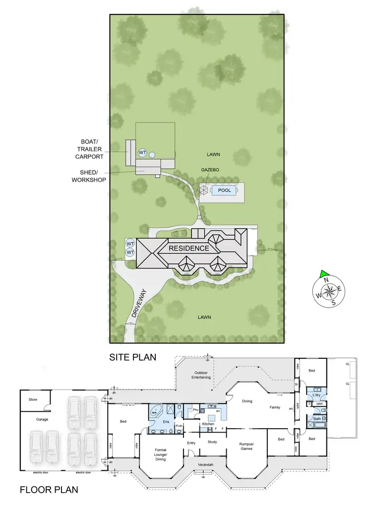 Floorplan of Homely house listing, 12 Benton Grange Drive, Mornington VIC 3931