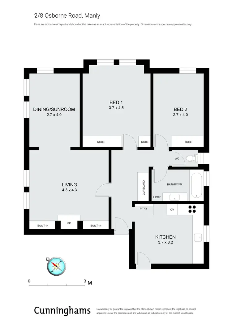Floorplan of Homely apartment listing, 2/8 Osborne Road, Manly NSW 2095