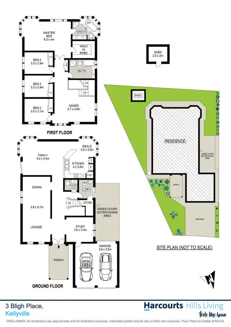 Floorplan of Homely house listing, 3 Bligh Place, Kellyville NSW 2155
