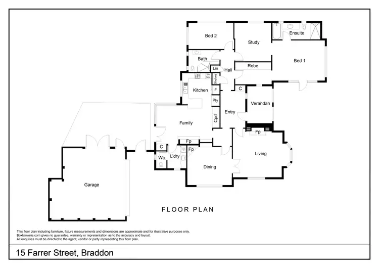 Floorplan of Homely house listing, 15 Farrer Street, Braddon ACT 2612