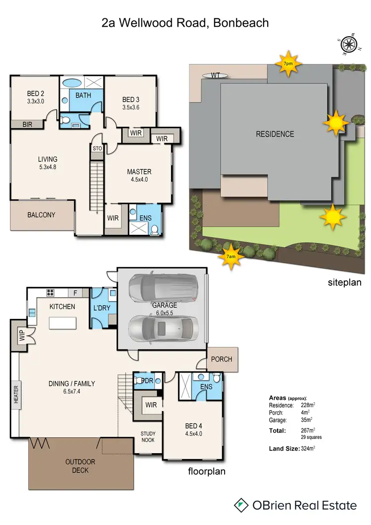 Floorplan of Homely townhouse listing, 2A Wellwood Road, Bonbeach VIC 3196