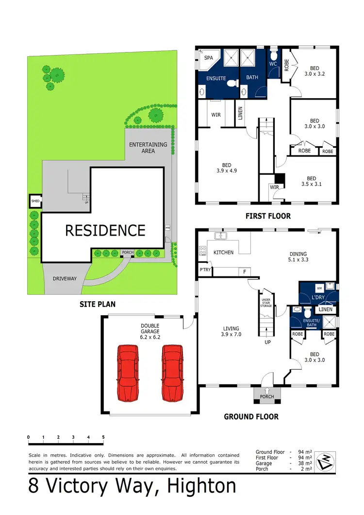 Floorplan of Homely house listing, 8 Victory Way, Highton VIC 3216