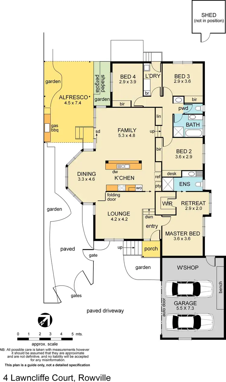 Floorplan of Homely house listing, 4 Lawncliffe Court, Rowville VIC 3178
