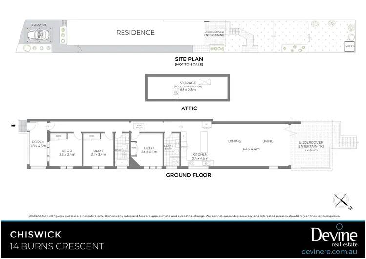 Floorplan of Homely house listing, 14 Burns Crescent, Chiswick NSW 2046