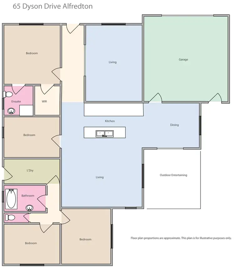 Floorplan of Homely house listing, 65 Dyson Drive, Alfredton VIC 3350