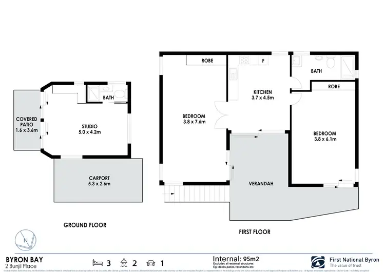 Floorplan of Homely house listing, 2 Bunjil Place, Byron Bay NSW 2481