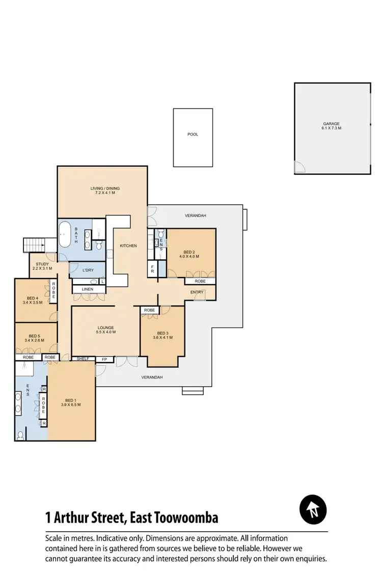 Floorplan of Homely house listing, 1 Arthur Street, East Toowoomba QLD 4350