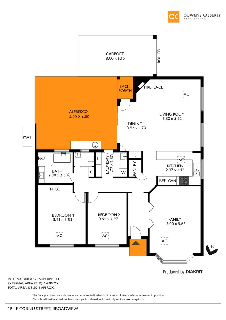 Floorplan of Homely house listing, 1B Lecornu Street, Broadview SA 5083