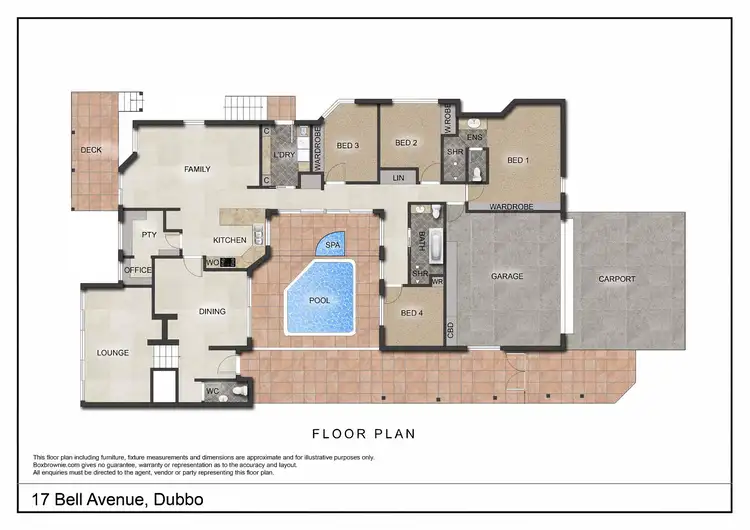 Floorplan of Homely house listing, 17 Bell Avenue, Dubbo NSW 2830