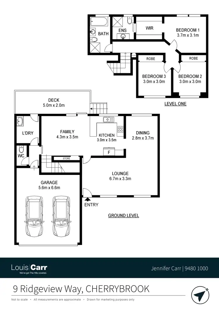 Floorplan of Homely semi-detached listing, 9 Ridgeview Way, Cherrybrook NSW 2126
