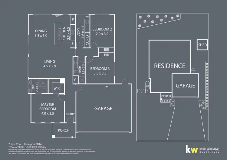 Floorplan of Homely house listing, 2 Rye Court, Traralgon VIC 3844
