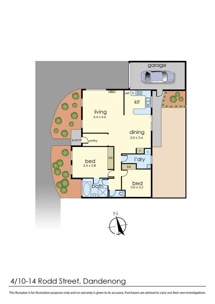 Floorplan of Homely unit listing, 4/10-14 Rodd Street, Dandenong VIC 3175