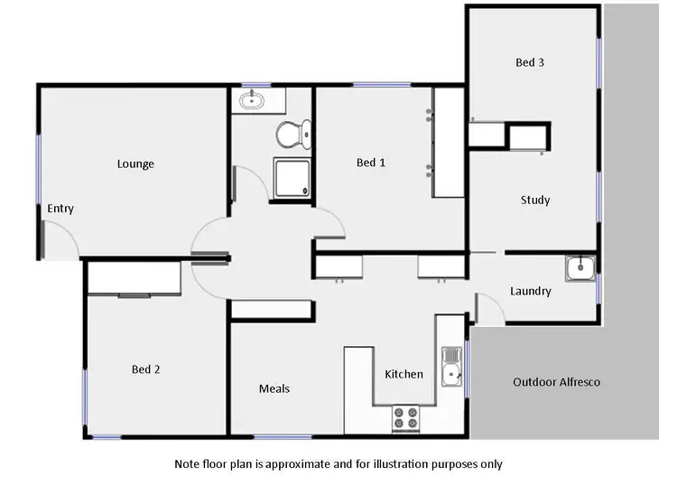 Floorplan of Homely house listing, 14 Leask Avenue, Mildura VIC 3500