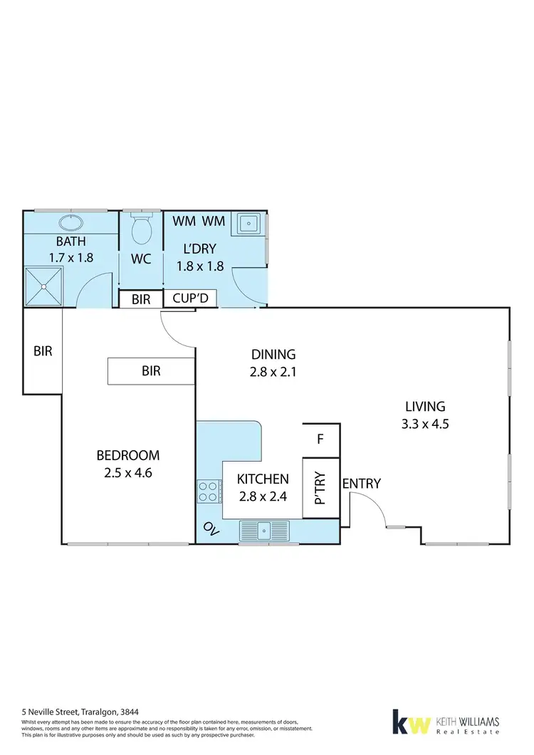 Floorplan of Homely unit listing, 5/5 Neville Street, Traralgon VIC 3844