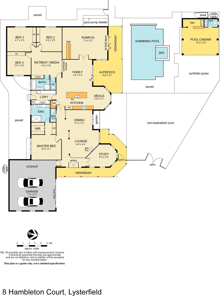Floorplan of Homely house listing, 8 Hambleton Court, Lysterfield VIC 3156