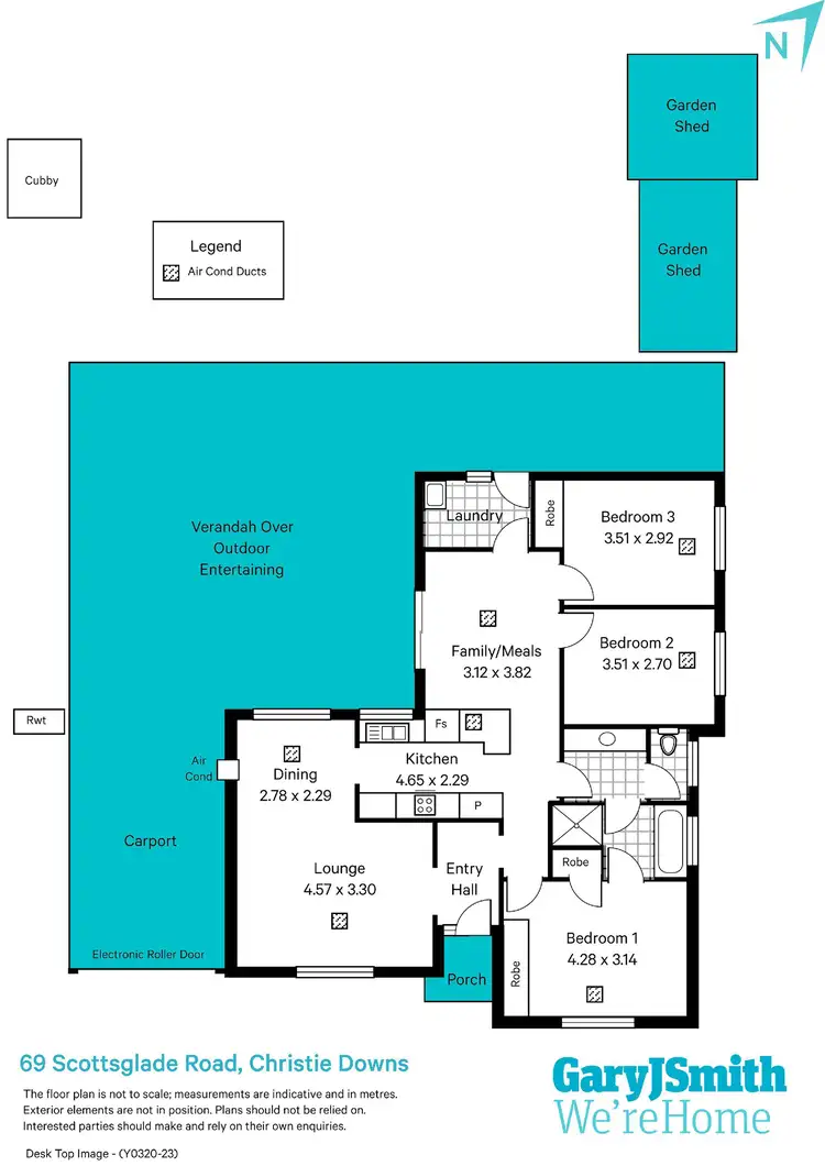 Floorplan of Homely house listing, 69 Scottsglade Road, Christie Downs SA 5164
