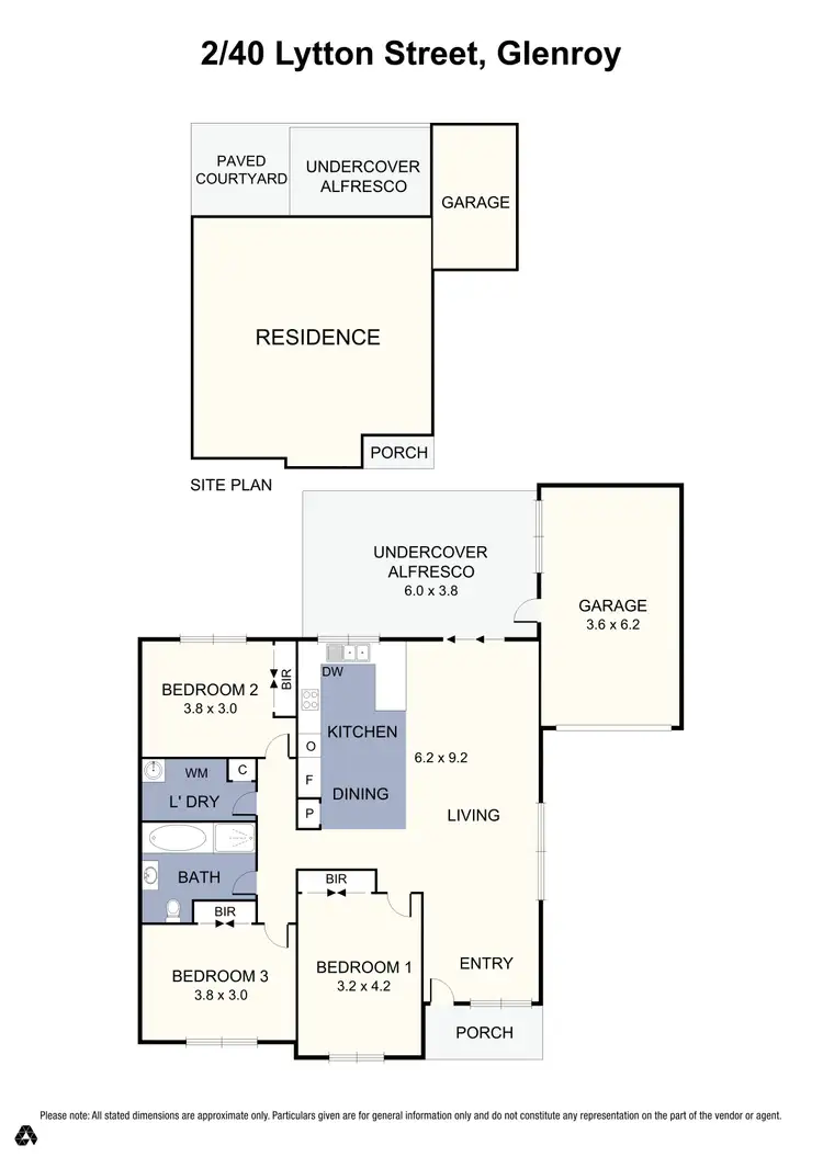 Floorplan of Homely unit listing, 2/40 Lytton Street, Glenroy VIC 3046