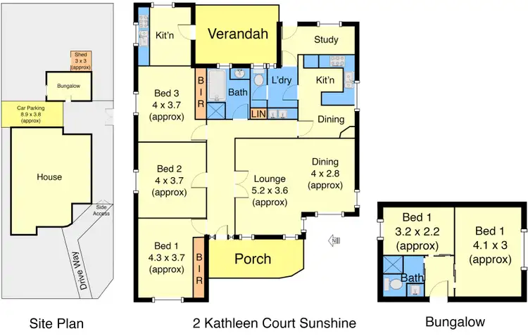Floorplan of Homely house listing, 2 Kathleen Court, Sunshine VIC 3020