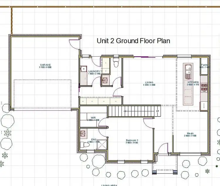 Floorplan of Homely townhouse listing, 2/45 Screen Street, Frankston VIC 3199