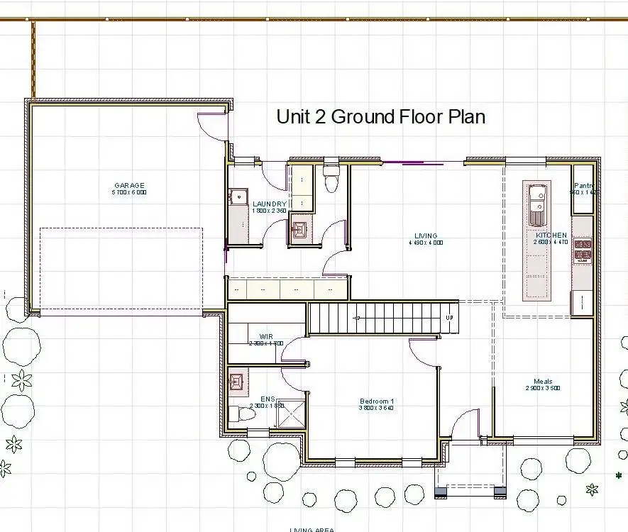 Floorplan of Homely townhouse listing, 2/45 Screen Street, Frankston VIC 3199
