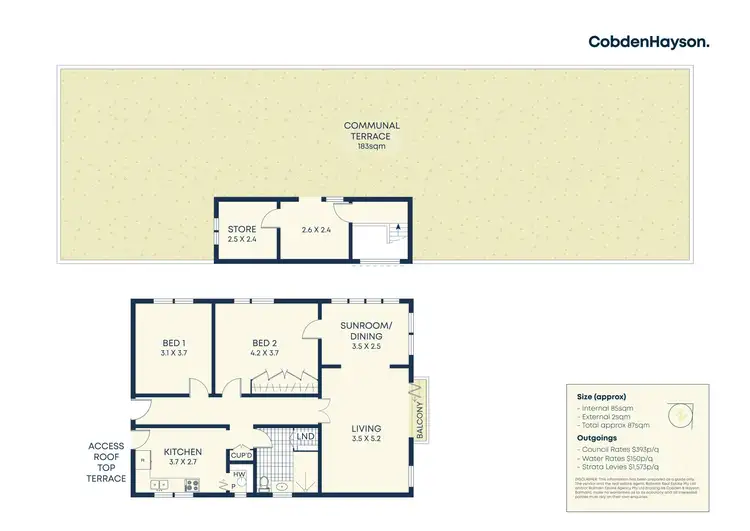 Floorplan of Homely apartment listing, 4/5 Numa Street, Birchgrove NSW 2041