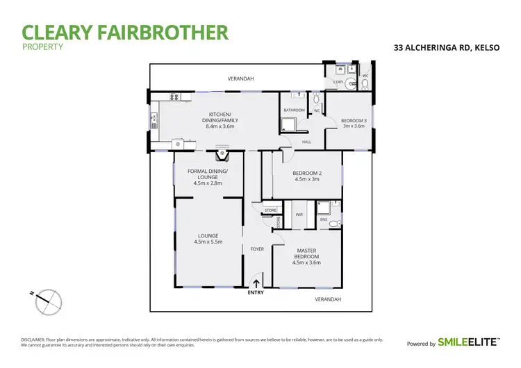 Floorplan of Homely house listing, 33 Alcheringa Road, Kelso NSW 2795