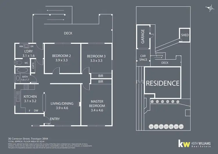 Floorplan of Homely house listing, 36 Cameron Street, Traralgon VIC 3844