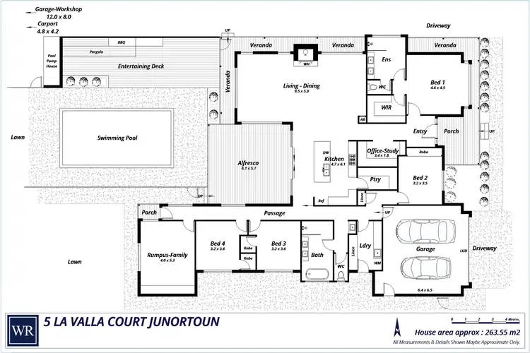 Floorplan of Homely house listing, 5 La Valla Court, Junortoun VIC 3551