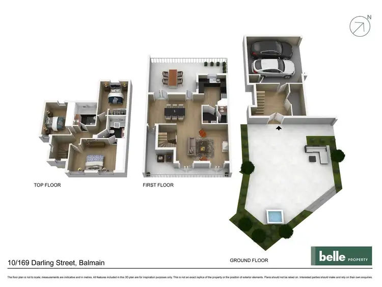 Floorplan of Homely townhouse listing, 10/169 Darling Street, Balmain NSW 2041