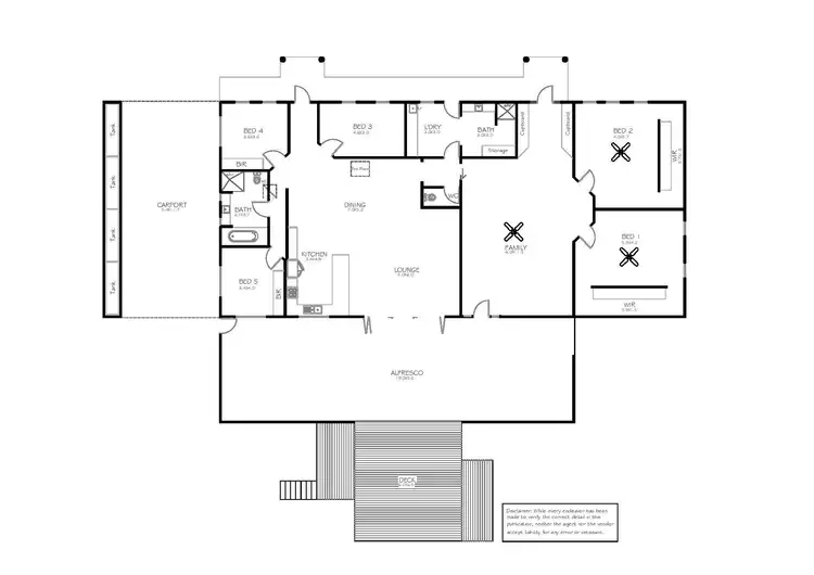 Floorplan of Homely house listing, 160 Old Racecourse Road, Boston SA 5607