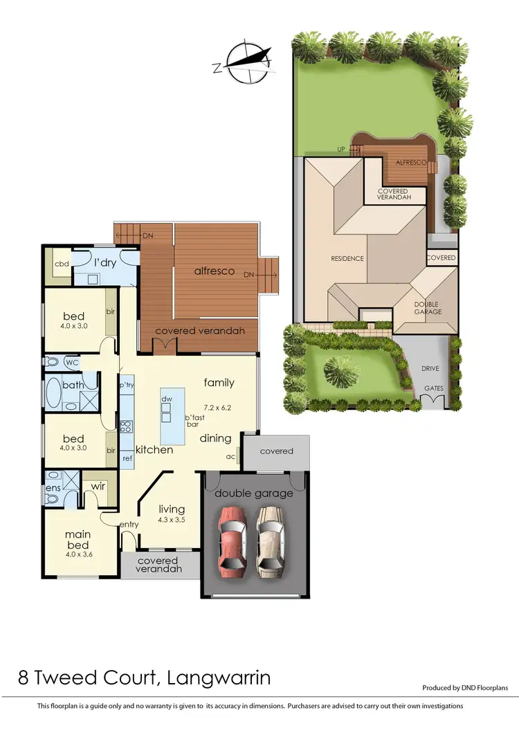 Floorplan of Homely house listing, 8 Tweed Court, Langwarrin VIC 3910