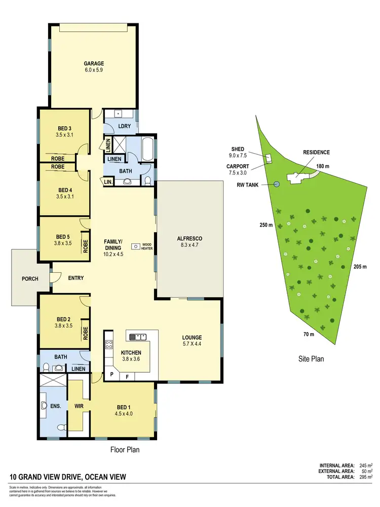 Floorplan of Homely house listing, 10 Grand View Drive, Ocean View QLD 4521