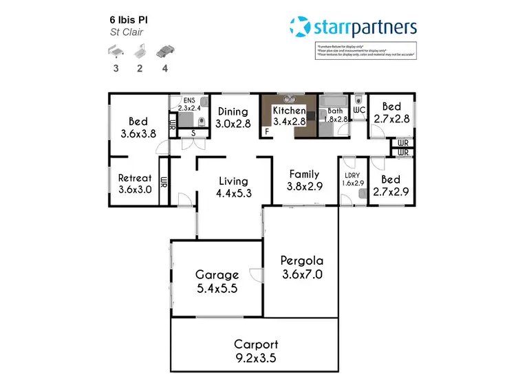 Floorplan of Homely house listing, 6 Ibis Place, St Clair NSW 2759