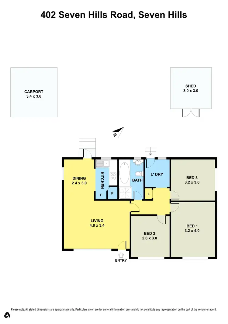Floorplan of Homely house listing, 402 Seven Hills Road, Seven Hills NSW 2147
