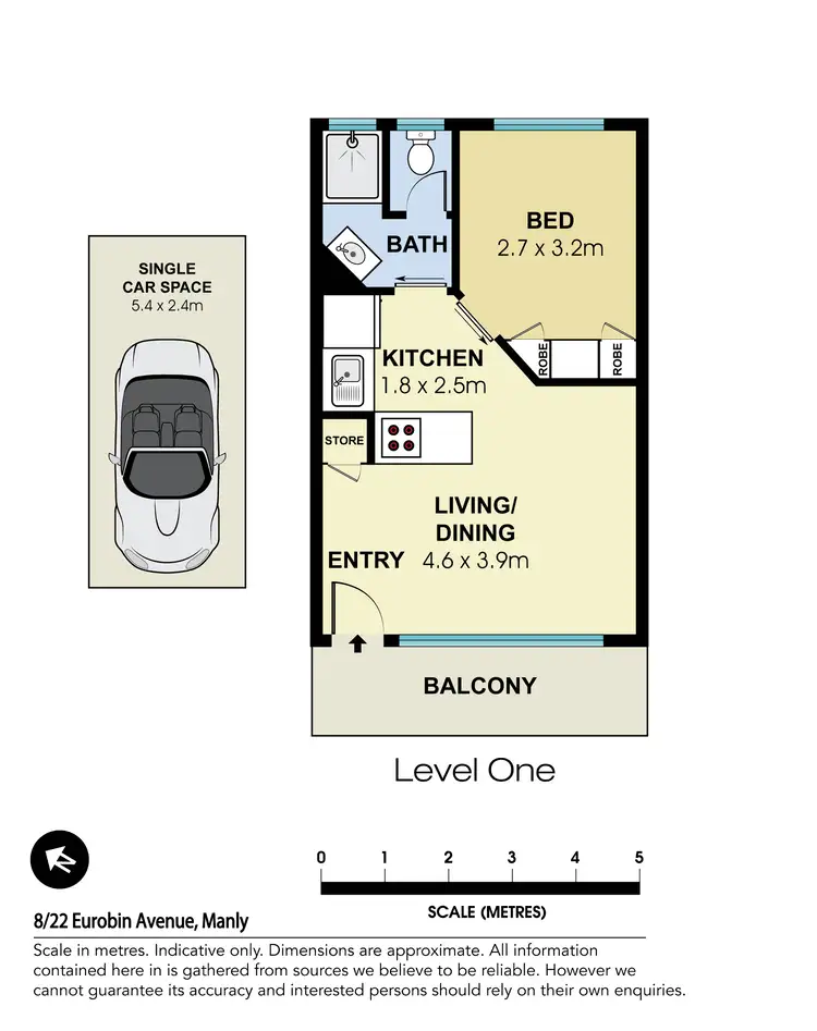 Floorplan of Homely apartment listing, 8/22 Eurobin Avenue, Manly NSW 2095