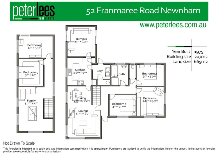 Floorplan of Homely house listing, 52 Franmaree Road, Newnham TAS 7248