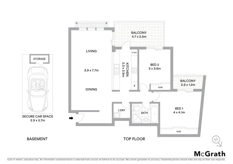 Floorplan of Homely apartment listing, 22/127 Banksia Street, Botany NSW 2019