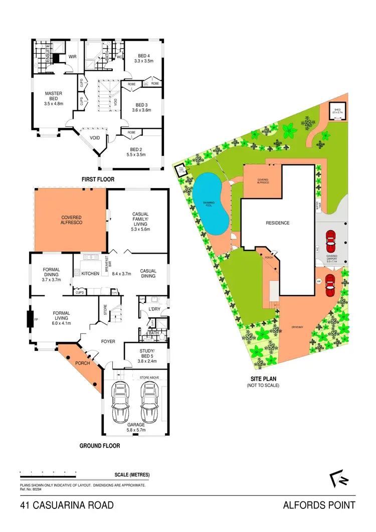 Floorplan of Homely house listing, 41 Casuarina Road, Alfords Point NSW 2234