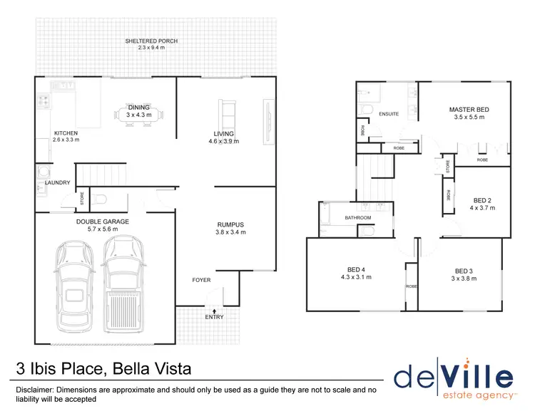 Floorplan of Homely house listing, 3 Ibis Place, Bella Vista NSW 2153