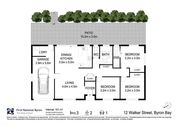 Floorplan of Homely house listing, 12 Walker Street, Byron Bay NSW 2481