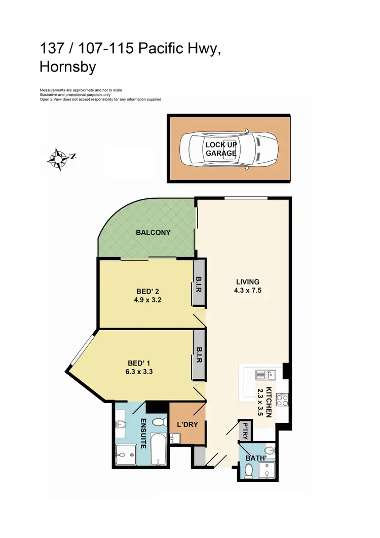 Floorplan of Homely apartment listing, 137/107 Pacific Highway, Hornsby NSW 2077